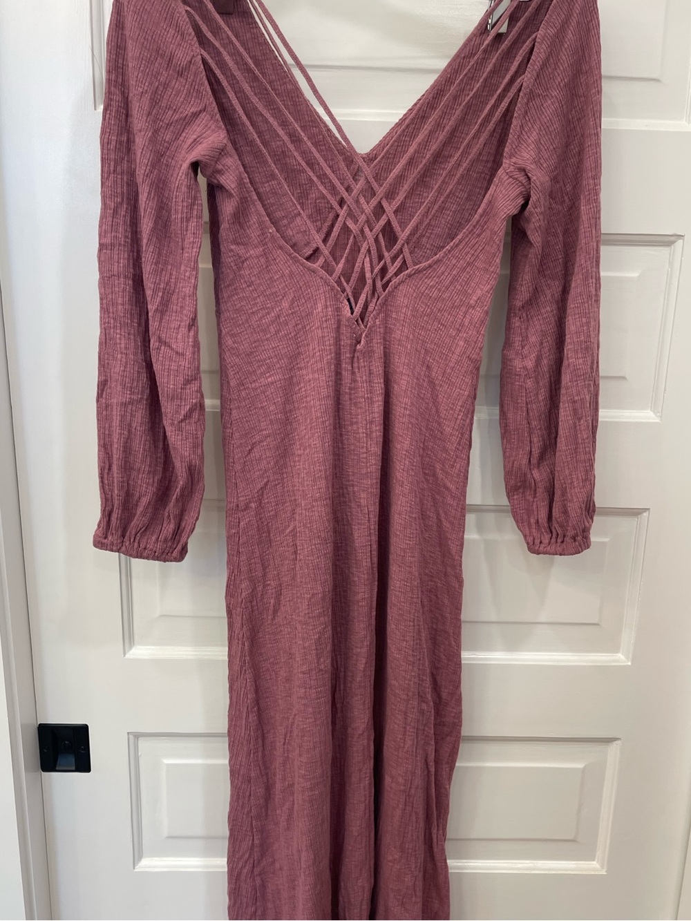 Free People FP Beach Amalfi Maxi Dress in Mauve Size Small
